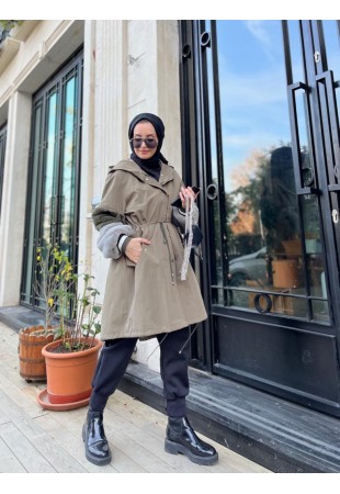 Plush Khaki Parka