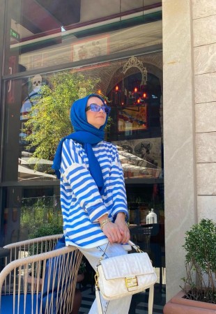 Blue Merserize Triko