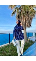 Blue Striped Ceket Blue Striped Ceket