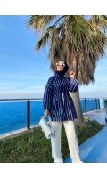 Blue Striped Ceket Blue Striped Ceket